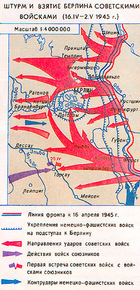 Берлинская операция схема